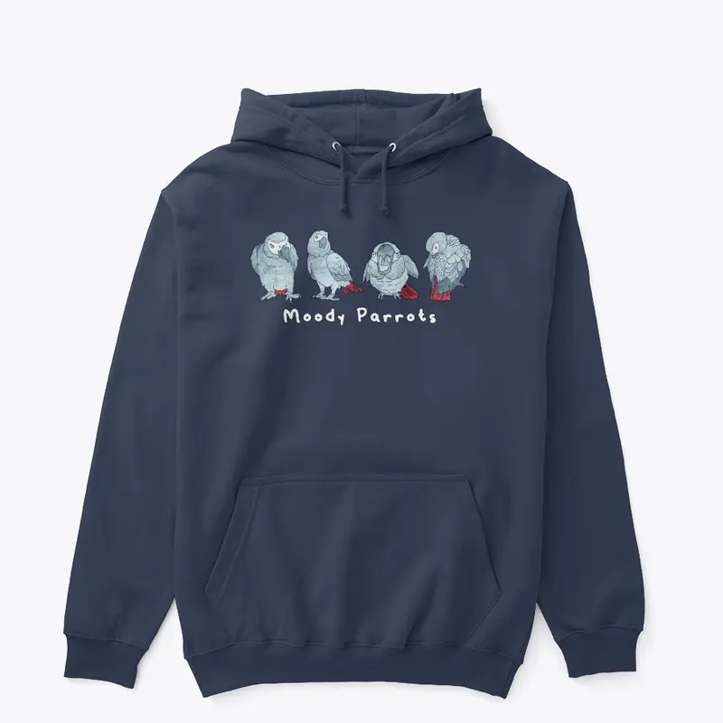 Moody Parrots Unisex Hoodie