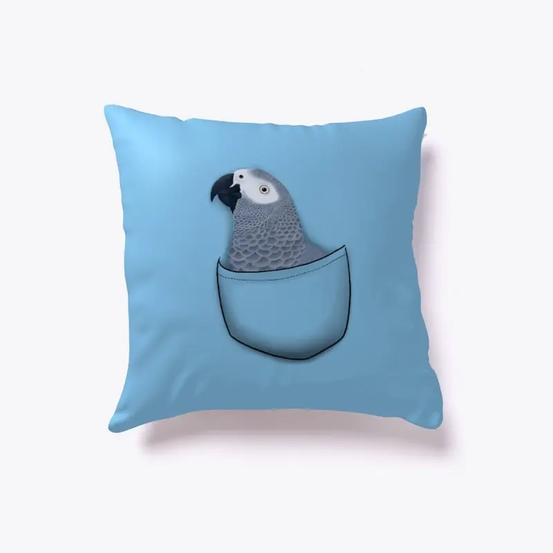 Pocket Grey Pillow